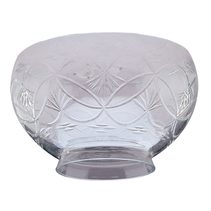 Decorative Clear Glass Hand Cut Decorative Pattern - S603