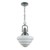 Paramount Chain Pendant Chrome With 10" Beehive Glass - 1000390