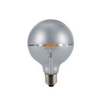Sphere G95 6W Silver Crown LED Filament E27 Globe / Warm White - A-LED-8506227CS