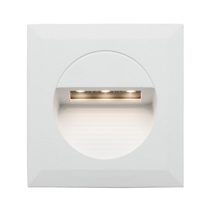 Rye 1.2W LED Square Recessed Indoor/Outdoor Wall/Step Light White / Warm White - MW1811SWHT