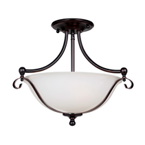 Dallas 2 Light Semi-Flush Mount Bronze - LOI1000135