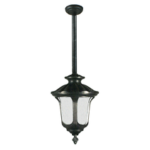 Waterford Large Outdoor Rod Pendant Antique Black IP44 - 1000562