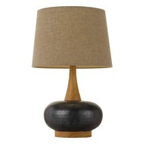 Earl 1 Light Table Lamp Black / Oak - EARL TL-BKOK