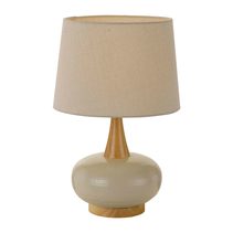 Earl 1 Light Table Lamp White / Oak - EARL TL-CMOK