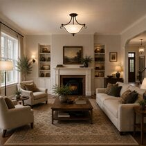 Dallas 2 Light Semi Flush Bronze - LOI1000135