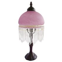 Victorian 8" Beaded Table Lamp Purple - TL-308/PB