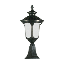Waterford 1 Light Small Outdoor Pillar Mount Light - Antique Black