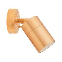 Copper Finish Single Adjustable Spot Light - 240V GU10 - LSEX5110C