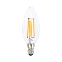 Filament Candle LED 4W E14 Dimmable / Warm White - LCAN4WCSESWWD