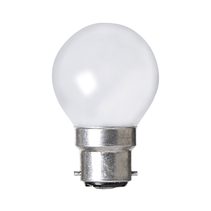 Frosted Fancy Round LED 4W B22 Dimmable / Warm White - LFR4WPBCWWD