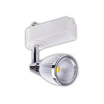 Shuttle 9W LED Dimmable Tracklight Chrome/White Finish / Warm White