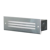 Maxi 7W LED Grilled Bricklight Stainless Steel / Cool White - SE7138CW