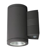 Stein 32W LED Up/Down or Down Wall Pillar Spot Light Charcoal Black / Warm White - SE7148WW/CB