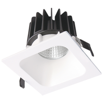 Bento 27W LED Square Shoplight Matt White / Cool White - S9691/135/34CW