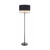 Large Round Floor Lamp Black - TAMBURA12FL