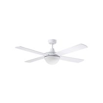 Lifestyle AC 52" Ceiling Fan With Twin E27 Light White - DLS1344W