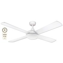 Lifestyle DC 52" Ceiling Fan With 24W Dimmable LED White / Tri-Colour - DLDC1343WR