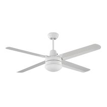 Precision AC 52" Ceiling Fan With Light Kit White - MPF130WH + PLKWH