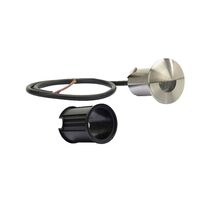 Outdoor Recessed 1W 12V LED Eyelid Step Light 304 Stainless Steel / Warm White - LLED521-SS