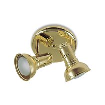Classic Industry Style 2 Light E27 Spotlight Brass - SC-P2-BS