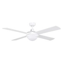 Tempest AC 52" Ceiling Fan With 2 x B22 Light Kit White - 99988/05