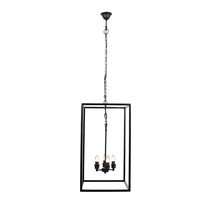Saxon 4 Light Hanging Lantern - Black