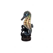 Tiffany Seahorse Novelty Table Lamp Blue Turquoise - TL-N14623