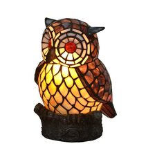 Tiffany Owl Table Lamp - A029