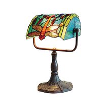 Tiffany Banker Table Lamp Dragonfly - B004