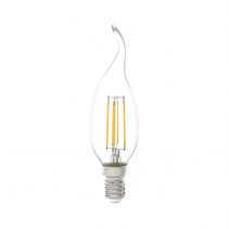 Filament Candle LED Flame Tip 4W E14 Dimmable / Daylight - LFCAN4WCSESDLD