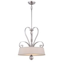 Madison Manor 4 Light Pendant Imperial Silver - QZ-MADISON-MANOR-P-IS