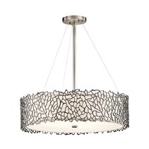 Silver Coral 4 Light Pendant Classic Pewter - KL/SILCORAL/P/B