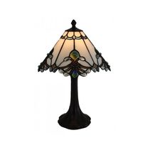 Butterfly Knots Tiffany Table Lamp White - T-273-13