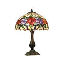 Red Rose Tiffany Table Lamp - TL-163065/KG