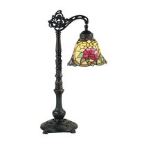 Red Camellia Tiffany Table Lamp - TL-210A/549