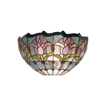 Mauve Tulip Tiffany Wall Lamp - TL-W12235A