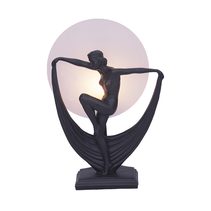 Art Deco Table Lamp Black - TL-6Z/BK
