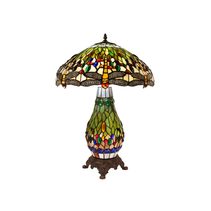 Dragonfly Tiffany Table Lamp Green - TL-N18018/NSC