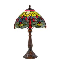 Dragonia Tiffany Small Table Lamp Blue - TL-S103-SET