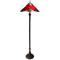Benita Tiffany Floor Lamp Red - TL-F201072R-KG