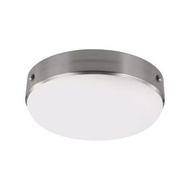 Cadence Flush Mount Polished Nickel / Brushed Steel - FE/CADENCE/F BS
