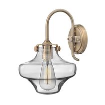 Conrgess Clear Glass Wall Light Brushed Caramel - HK/CONGRES1/B BC