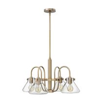 Congress Clear Glass Chandelier Brushed Caramel - HK/CONGRES4/A BC