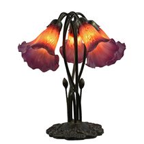Five Branch Tiffany Lily Table Lamp Purple - LLTB-5-PUR