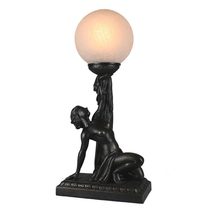Kneeling Lady Art Deco Table Lamp - N027