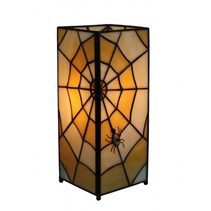Spider Net Cube Tiffany Table Lamp - N057