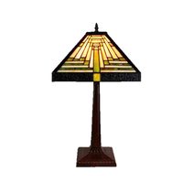 Geometric Tiffany Table Lamp Small - T-178-12