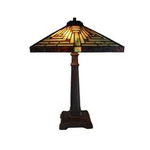 Geometric Tiffany Table Lamp Large - T-178-16