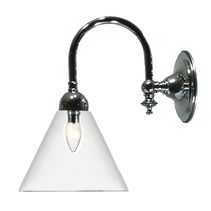 Loxton Wall Light Chrome With Cono Clear Glass - 3010110