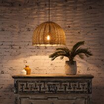 Rattan Pendant Small Natural - ELVAN221